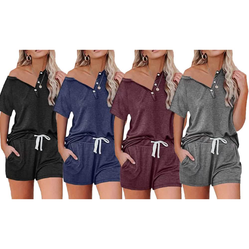 2-Piece Set: Leo Rosi Women's Casual Alexis Lounge Set Women's Loungewear - DailySale