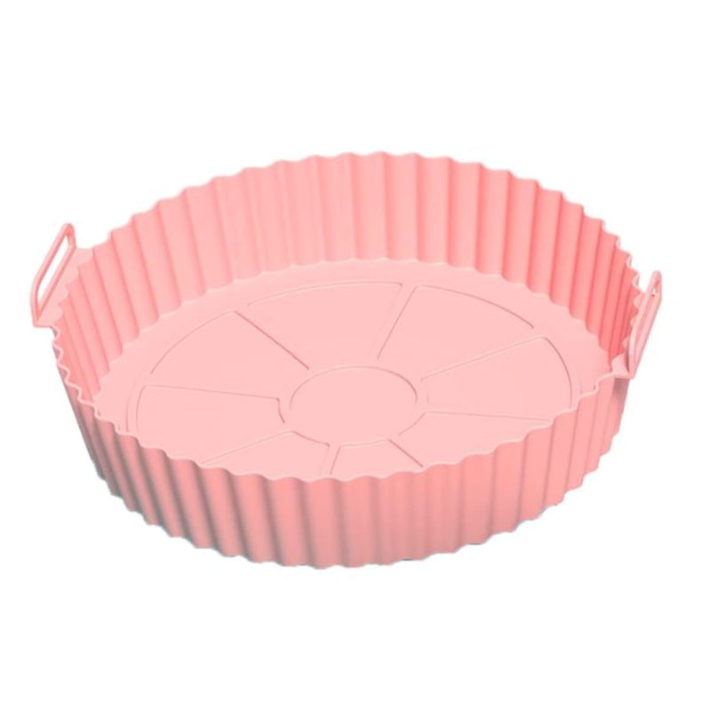 2-Piece Set: Reusable Silicone Air Fryer Liners Kitchen Tools & Gadgets Pink - DailySale