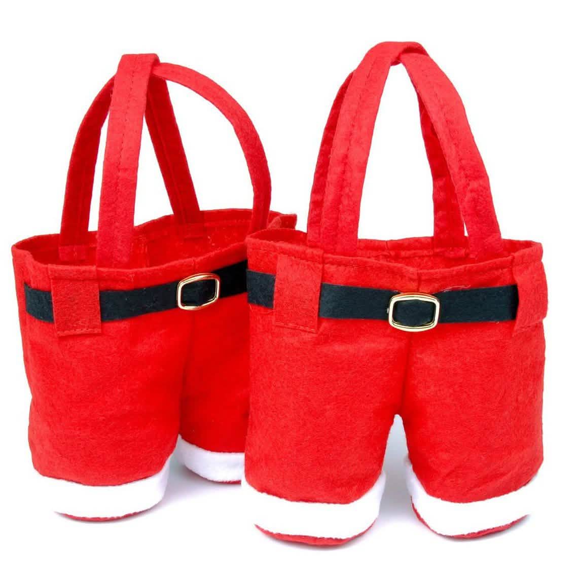 2-Piece Set: Santa Pants Gift Bag Bags & Travel - DailySale