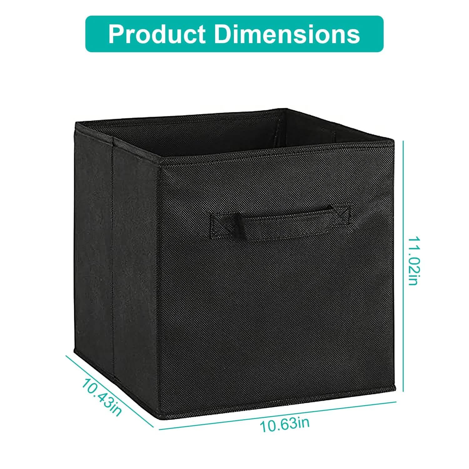2-Piece Set: Storage Bin Non-Woven Fabric Cube Organizer Closet & Storage - DailySale
