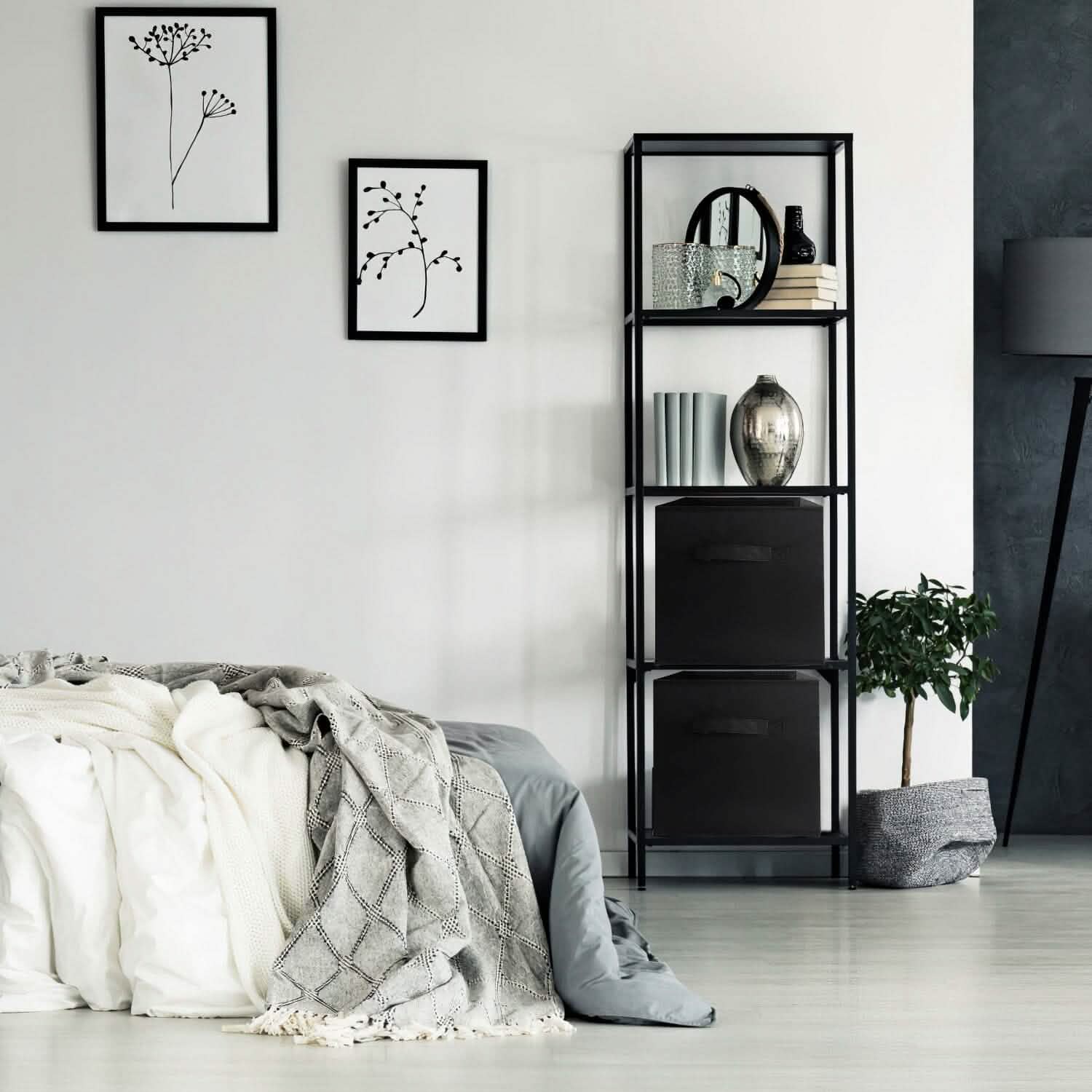 2-Piece Set: Storage Bin Non-Woven Fabric Cube Organizer Closet & Storage - DailySale