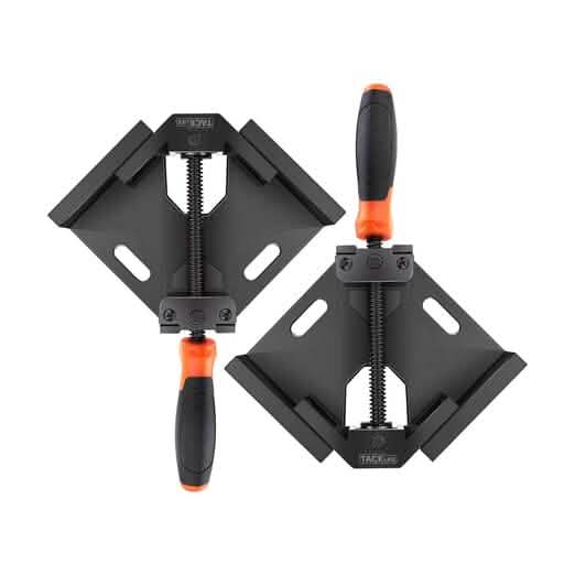 2-Piece: Single Handle 90° Right Angle Clamp Home Improvement - DailySale