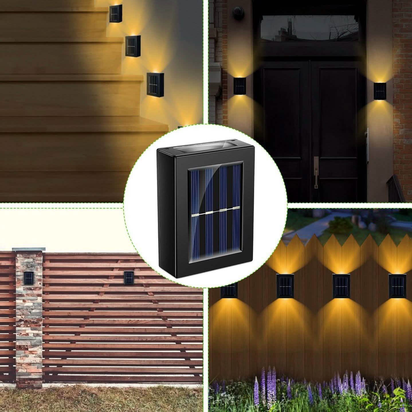 2-Piece: Solar Deck Outdoor Lights Outdoor Lighting - DailySale