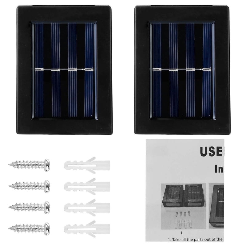 2-Piece: Solar Deck Outdoor Lights Outdoor Lighting - DailySale