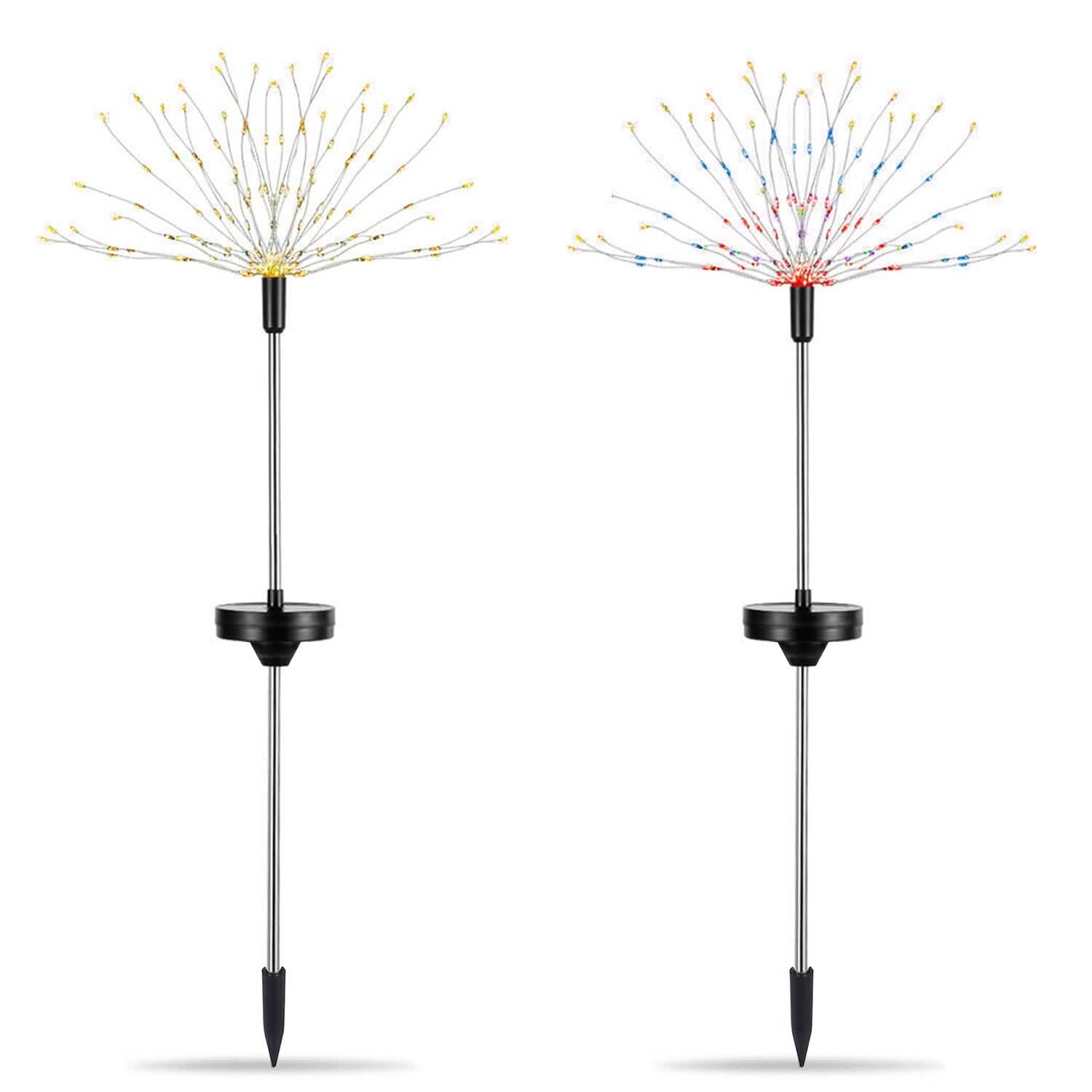 2-Piece: Solar Powered Starburst Garden Lights Garden & Patio - DailySale
