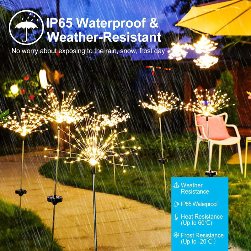 2-Piece: Solar Powered Starburst Garden Lights Garden & Patio - DailySale