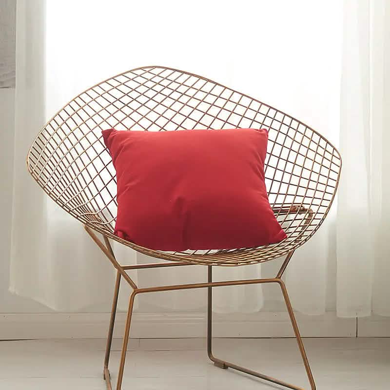 2-Piece: Solid Colored Simple Square Pillowcases Bedding - DailySale