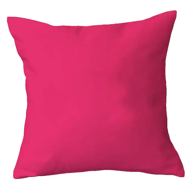 2-Piece: Solid Colored Simple Square Pillowcases Bedding Rose - DailySale