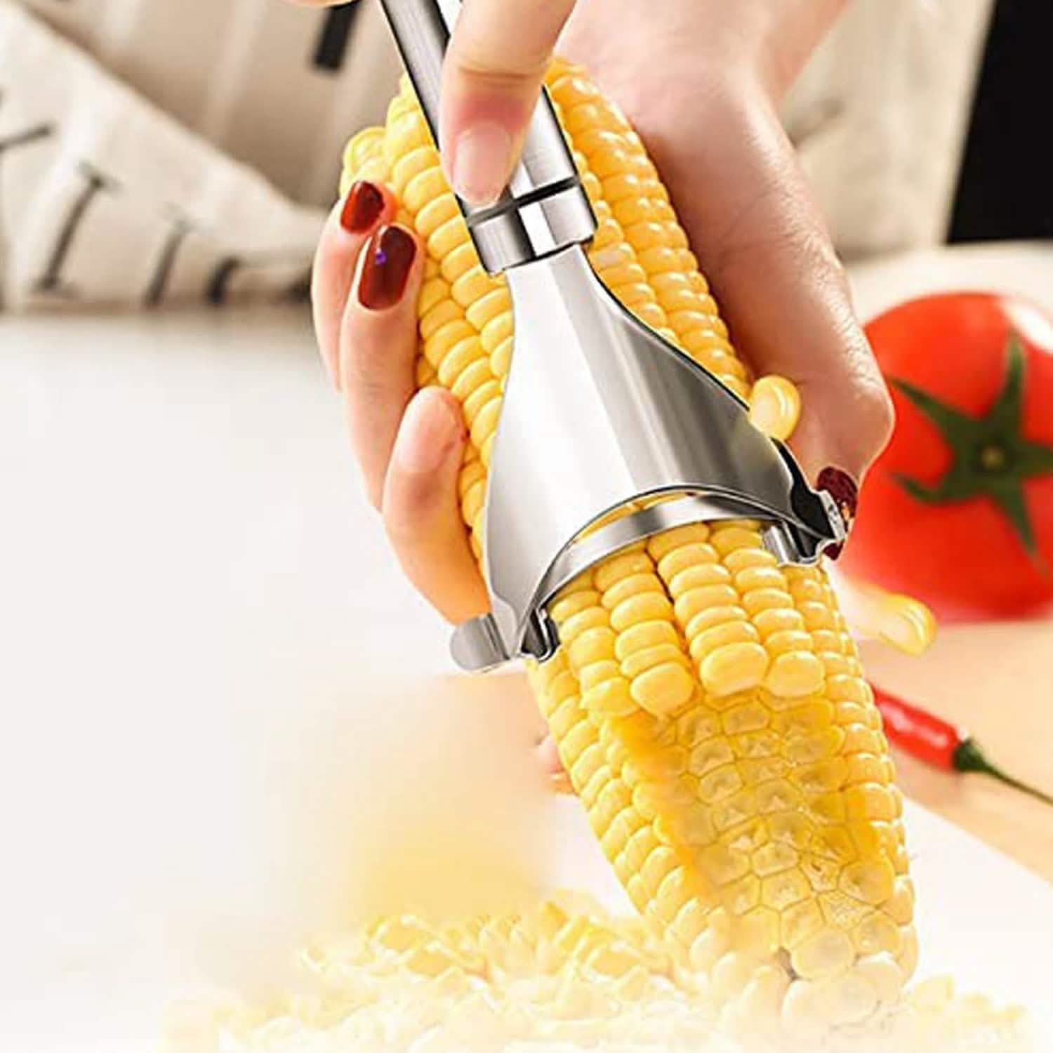 2-Piece: Stainless Steel Corn Cob Peelers Kitchen Tools & Gadgets - DailySale