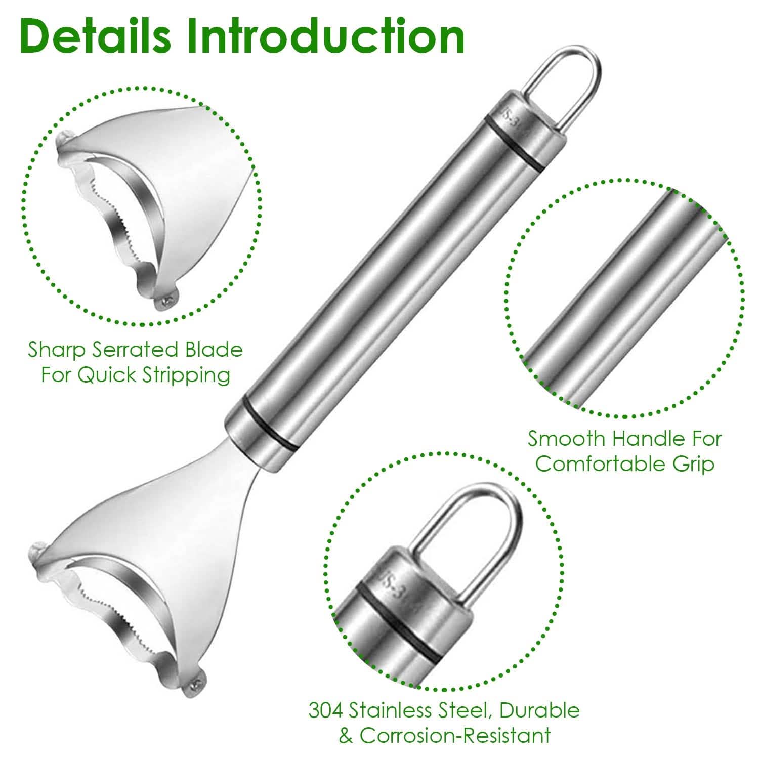 2-Piece: Stainless Steel Corn Cob Peelers Kitchen Tools & Gadgets - DailySale