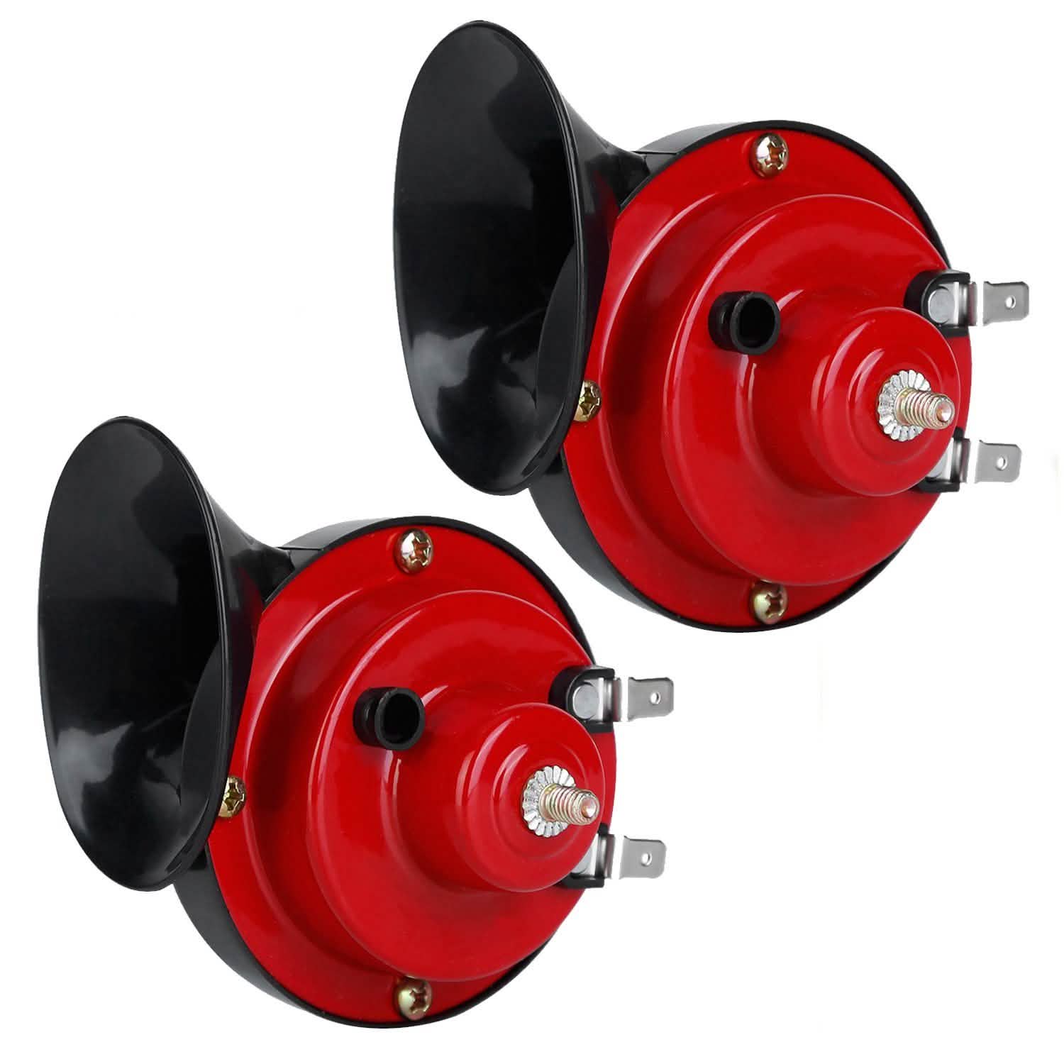 2-Pieces: 115DB Car Snail Horns 12V Automotive - DailySale
