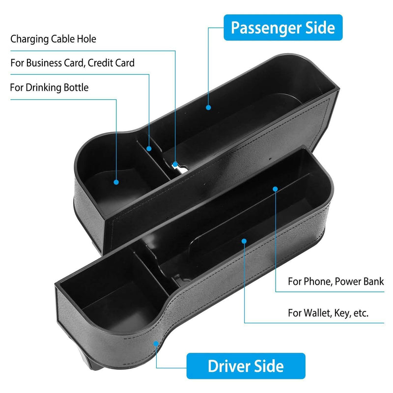 2-Pieces: Car Console Side Organizer Automotive - DailySale