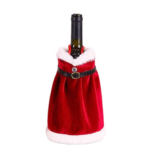 2-Pieces: Christmas Wine Bottle Cover Merry Christmas Decor Holiday Decor & Apparel - DailySale