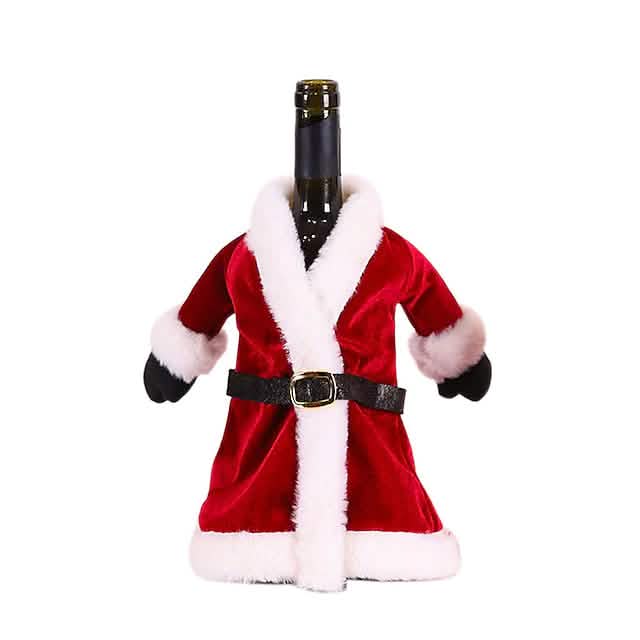 2-Pieces: Christmas Wine Bottle Cover Merry Christmas Decor Holiday Decor & Apparel - DailySale