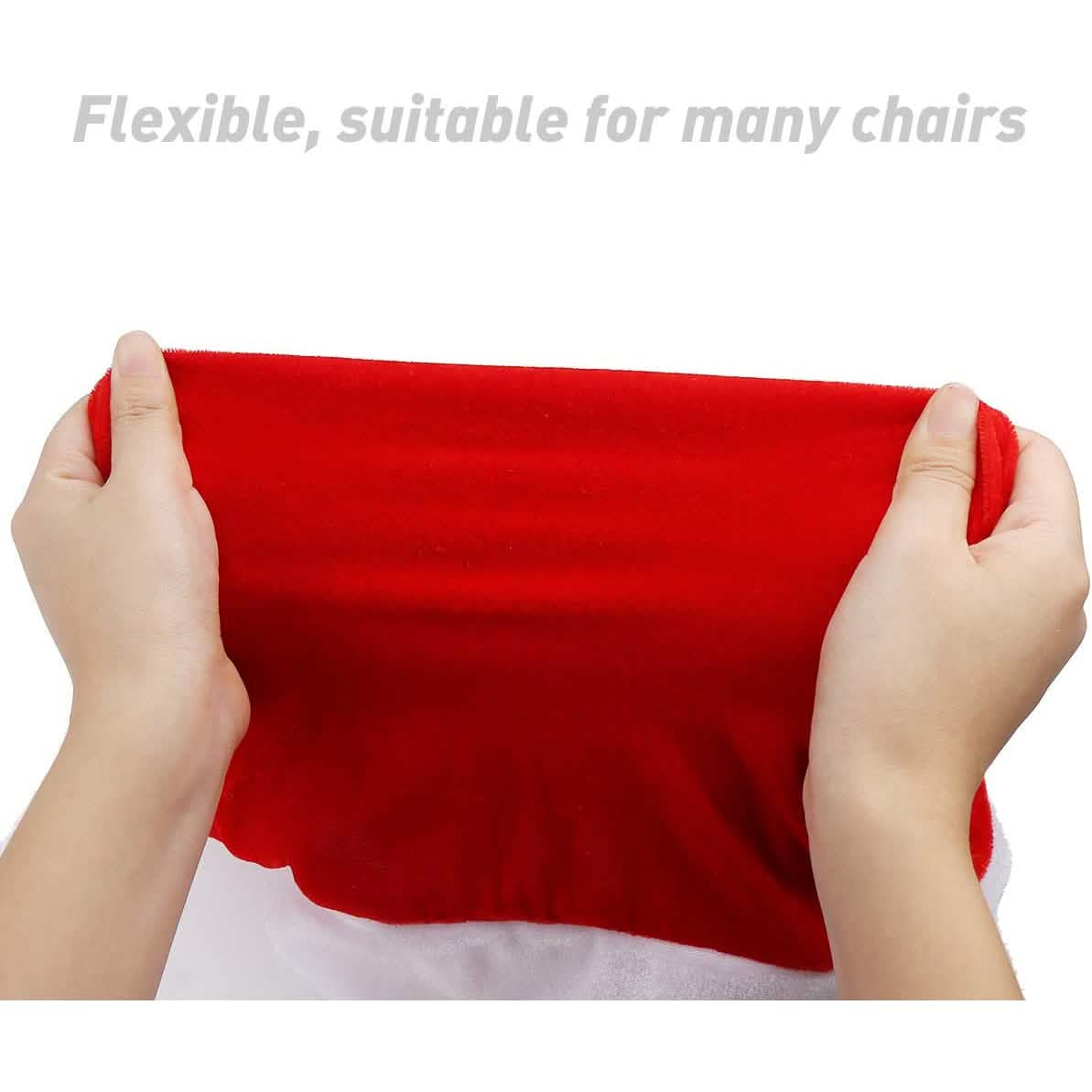 2-Pieces: Red Hat Dining Chair Slipcovers Holiday Decor & Apparel - DailySale