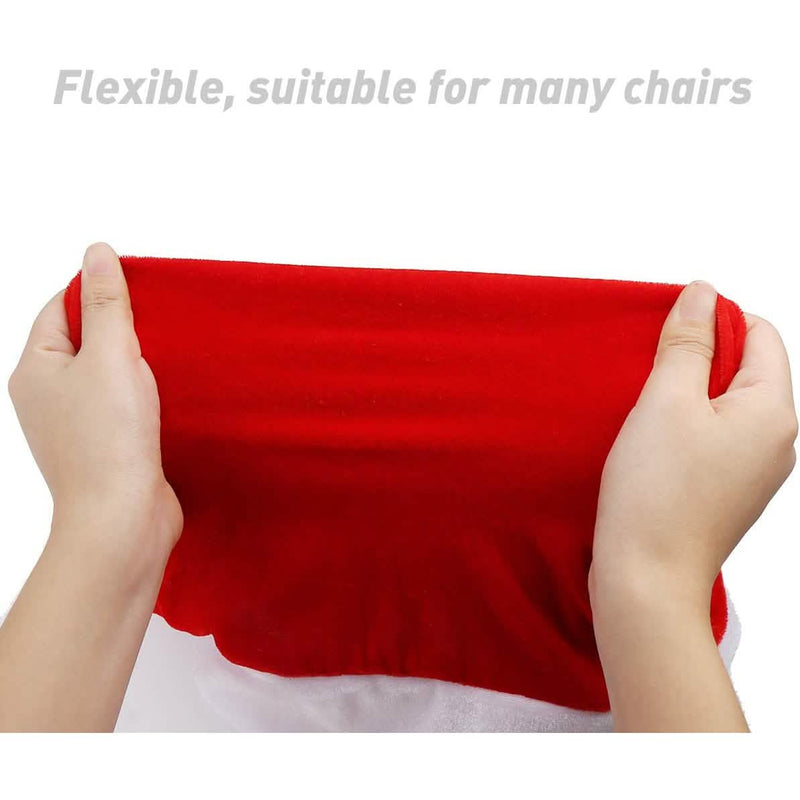2-Pieces: Red Hat Dining Chair Slipcovers Holiday Decor & Apparel - DailySale