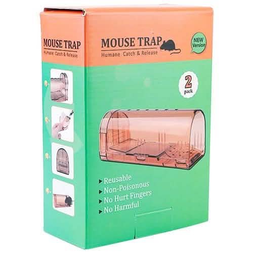 2-Pieces: Reusable Humane Mouse Trap Pest Control - DailySale