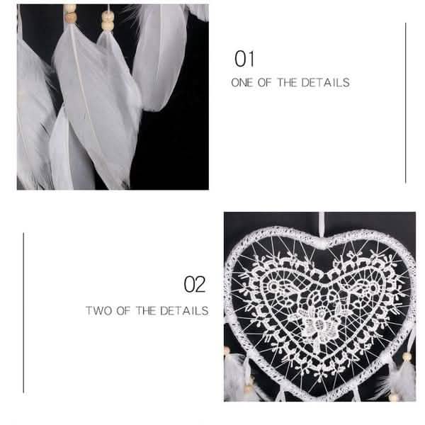 2-Pieces: Romantic LED Dream Catcher with Feather Dreamcatcher Night Light Furniture & Decor - DailySale