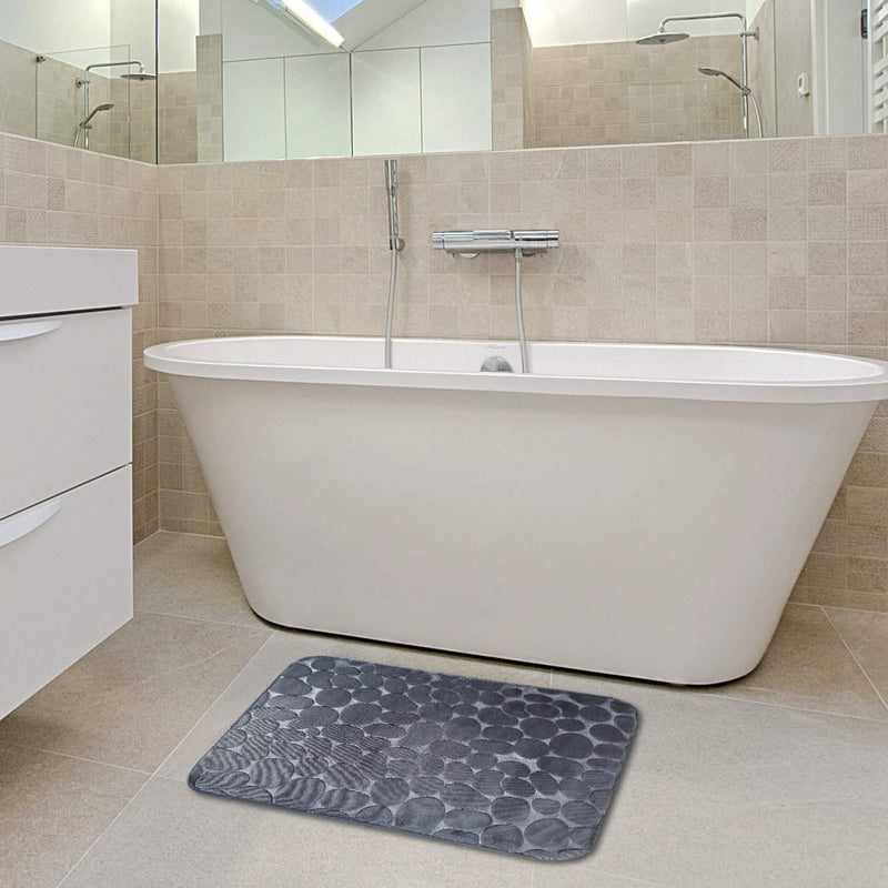 2-Pieces Set: Bathroom Rugs Luxury Flannel Non-Slip Bath - DailySale