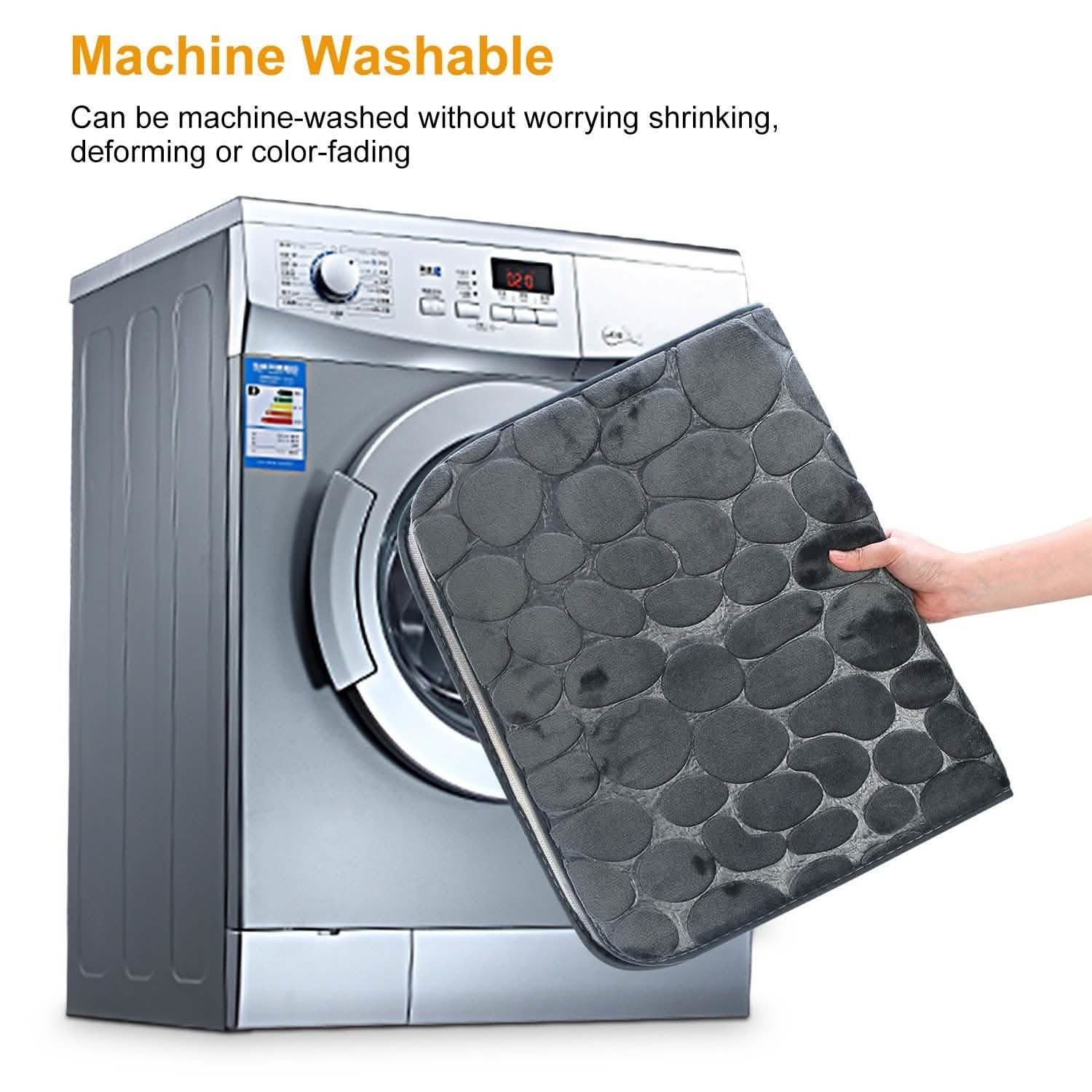 2-Pieces Set: Bathroom Rugs Luxury Flannel Non-Slip Bath - DailySale