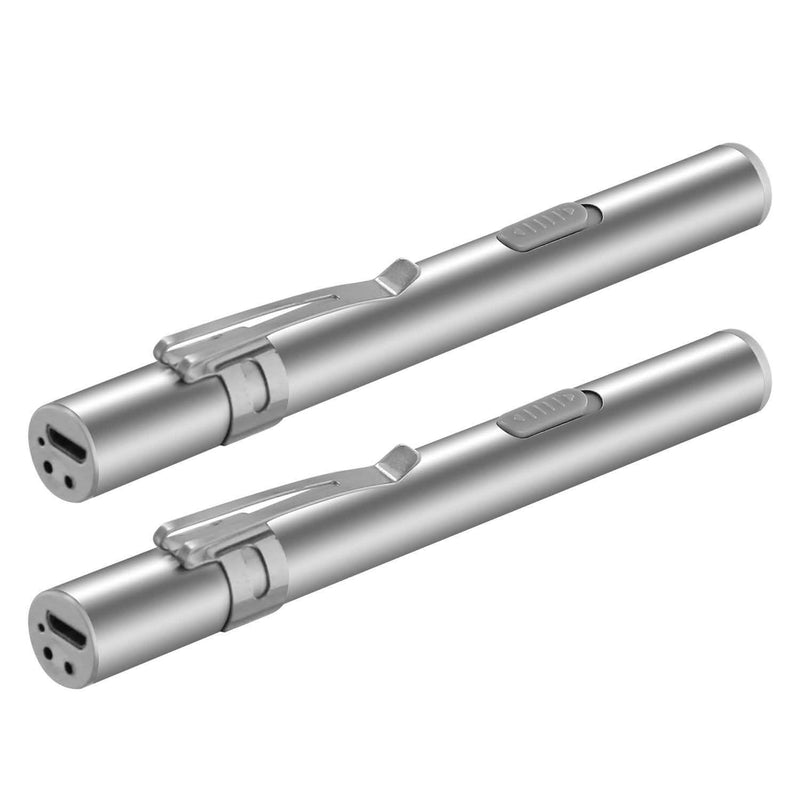 2-Pieces: Stainless Steel Flashlight Repair Water Resistant for Medical Students Sports & Outdoors - DailySale