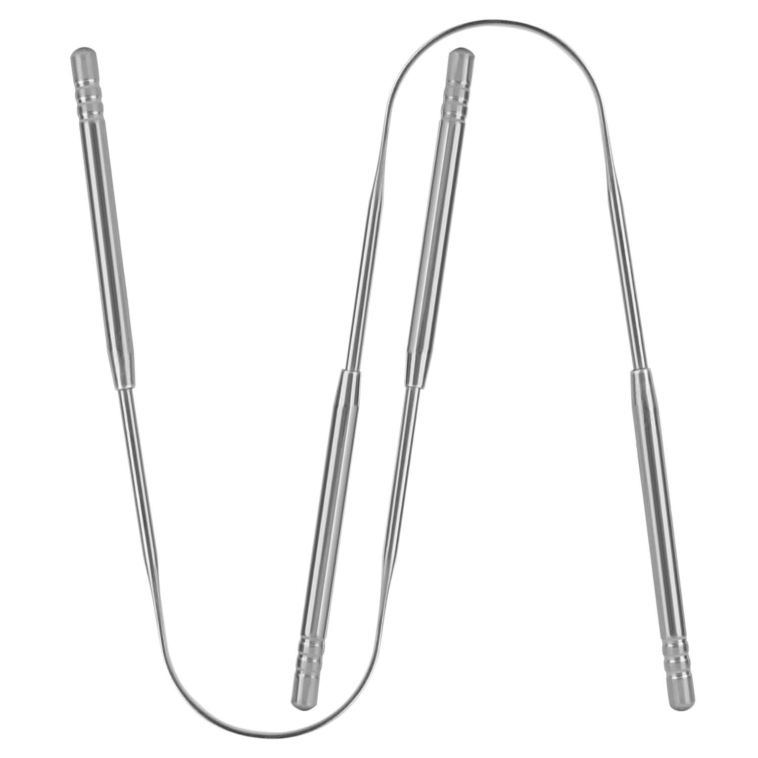 2-Pieces: Tongue Scraper Cleaner Stainless Steel Beauty & Personal Care - DailySale
