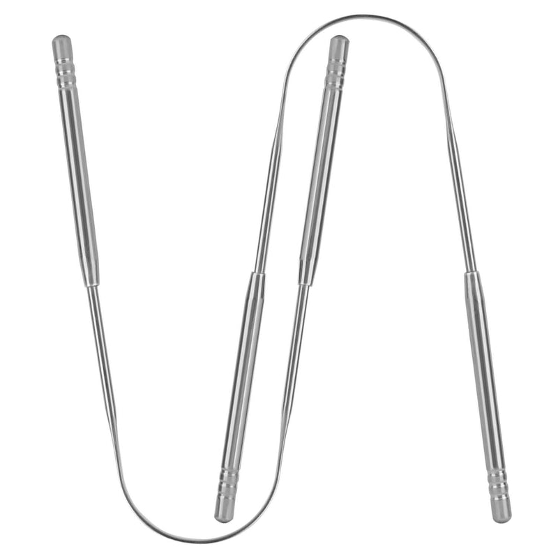 2-Pieces: Tongue Scraper Cleaner Stainless Steel Beauty & Personal Care - DailySale