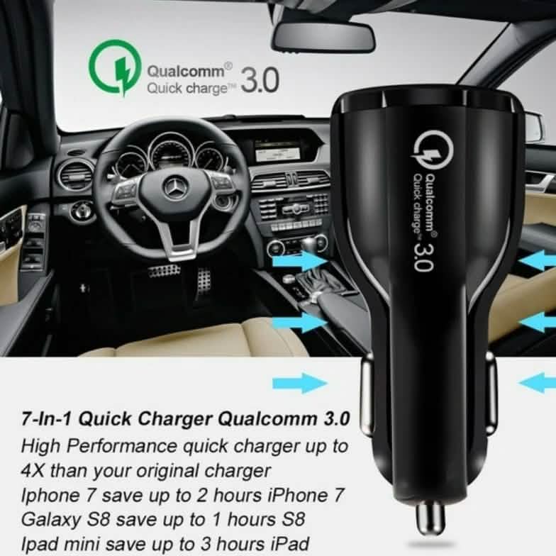2-Port USB Fast Car Charger Adapter Automotive - DailySale