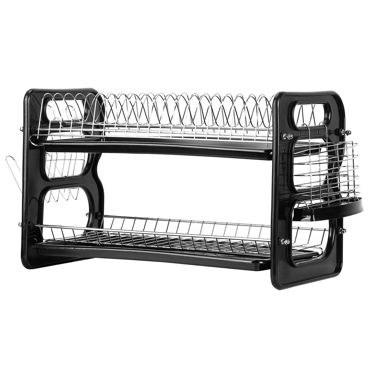 2-Tier Dish Drying Rack Drainboard Set Kitchen & Dining - DailySale