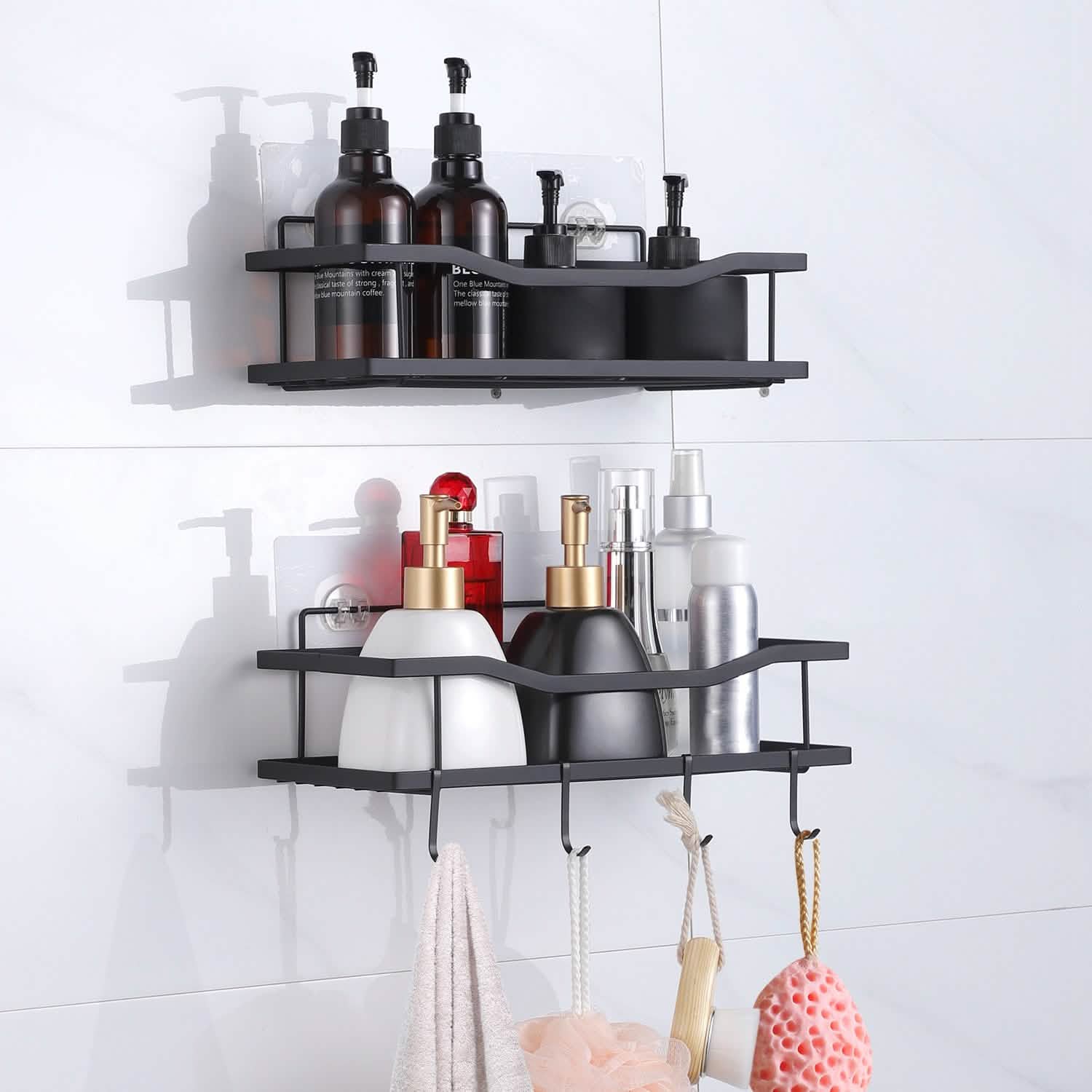 2-Tier Shower Caddy Shelf Holder Bath - DailySale