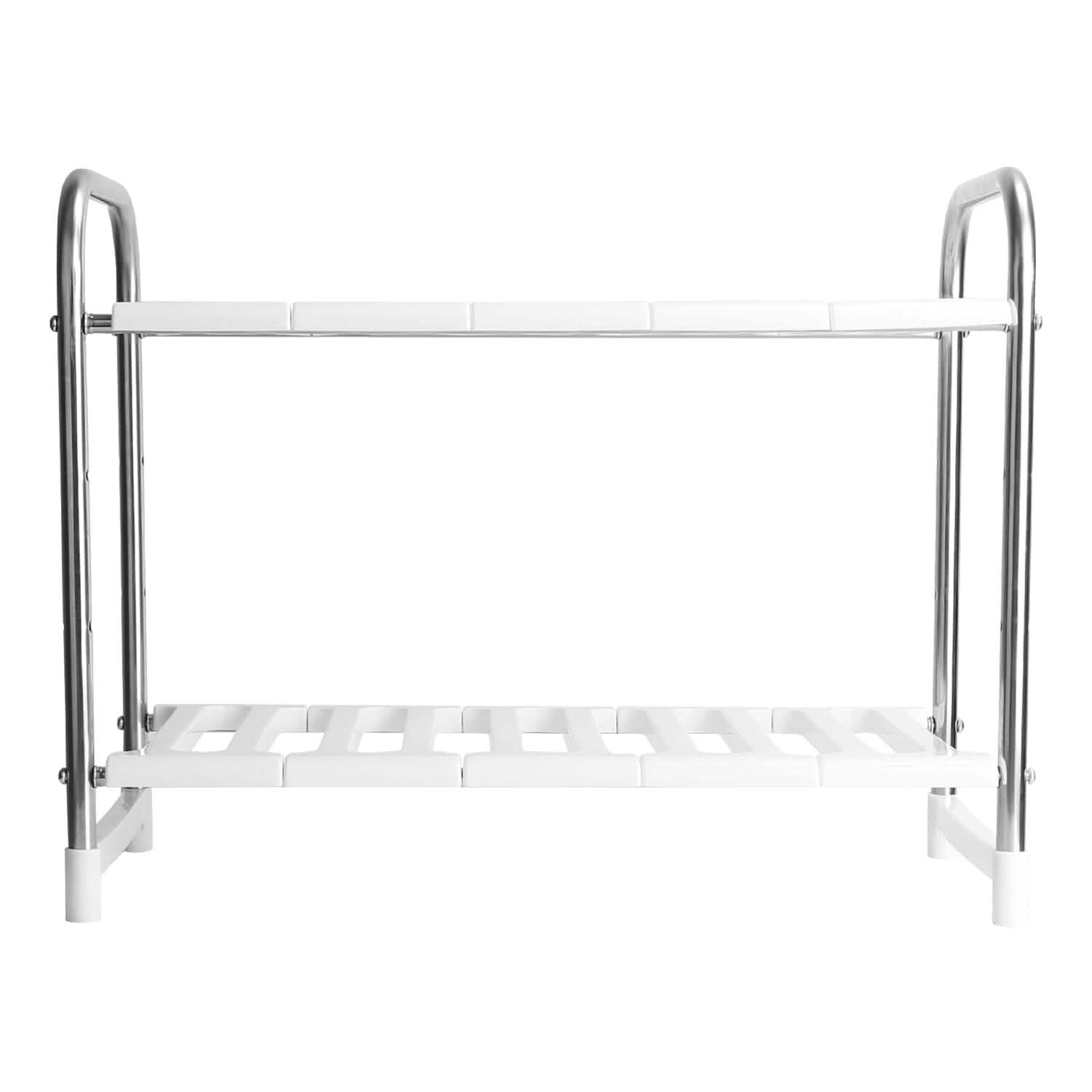 2-Tier Under Sink Organizer Retractable Kitchen Rack Holder Kitchen Storage - DailySale