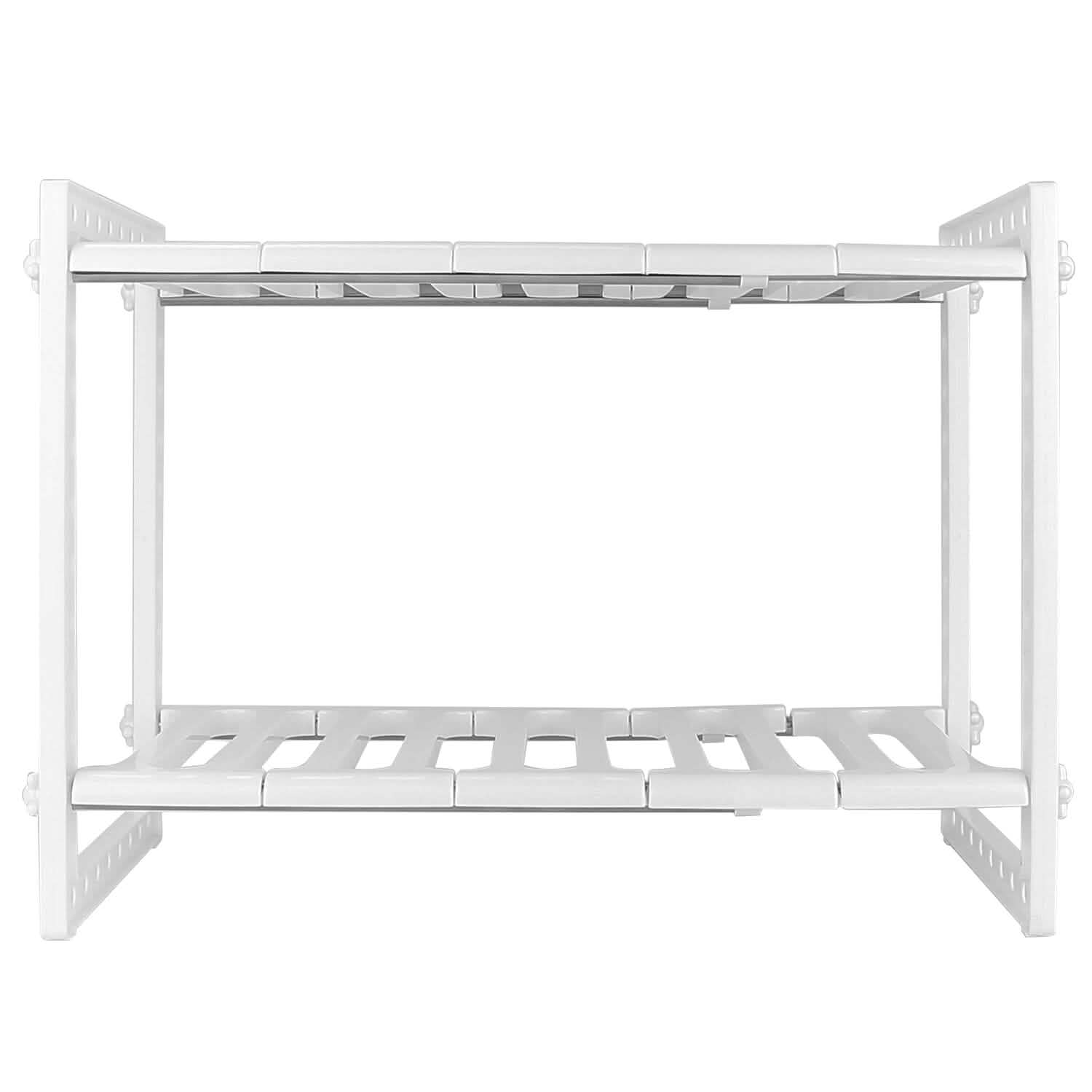 2-Tier Under Sink Organizer Retractable Space Saving Storage Kitchen Storage - DailySale