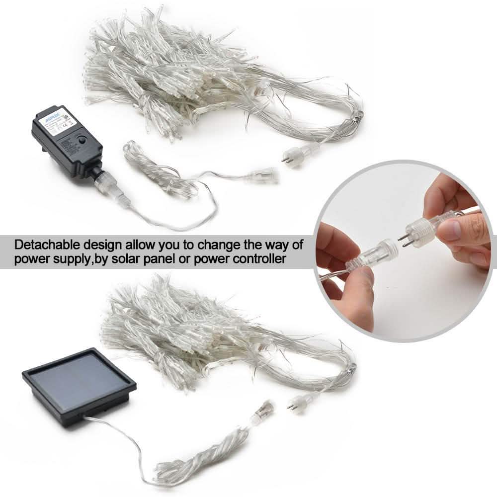 2-Way Operated Curtains Light Solar Power Controller Lighting & Decor - DailySale