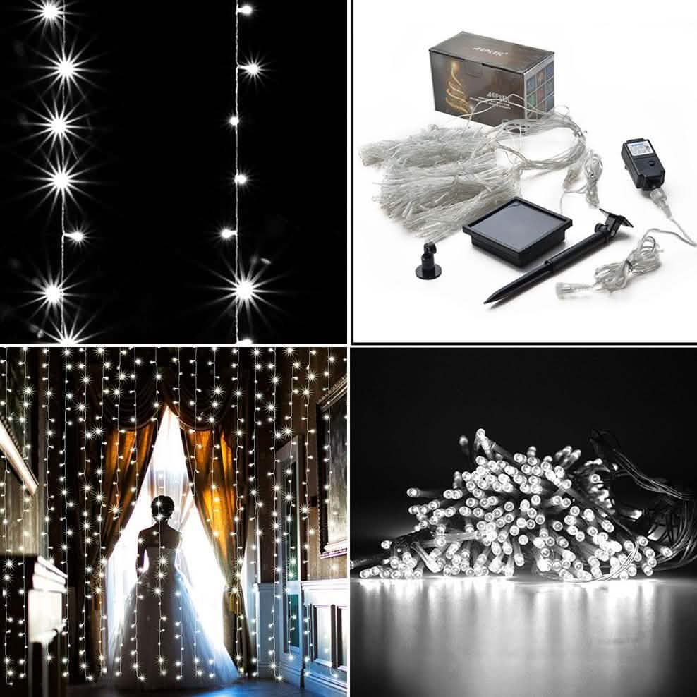 2-Way Operated Curtains Light Solar Power Controller Lighting & Decor - DailySale