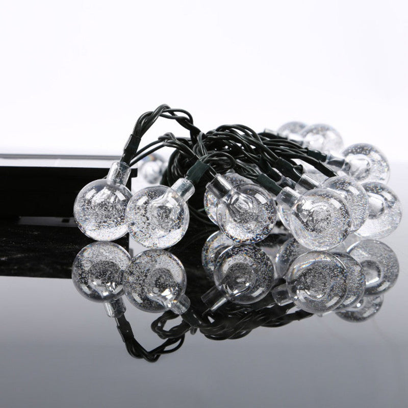 20 LED 16Ft Crystal Ball Solar String Lights String & Fairy Lights - DailySale