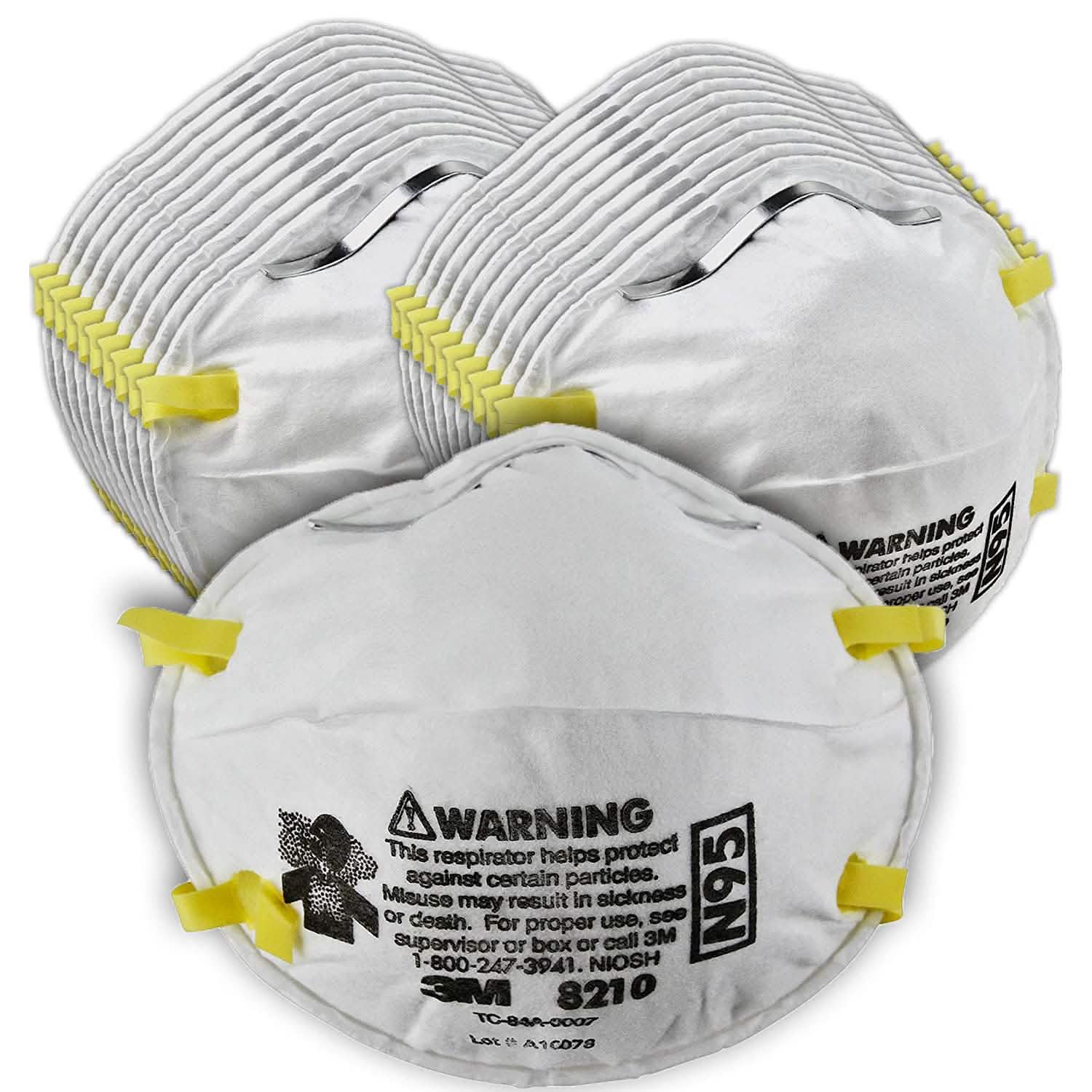20-Pack: 3M Personal Protective Equipment 8210 Particulate Respirator Face Masks & PPE - DailySale