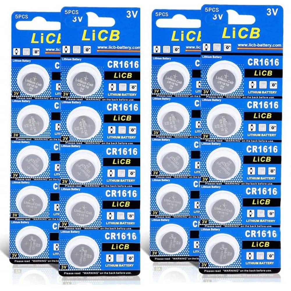 20-Pack: CR 1616 3V Lithium Batteries Gadgets & Accessories - DailySale