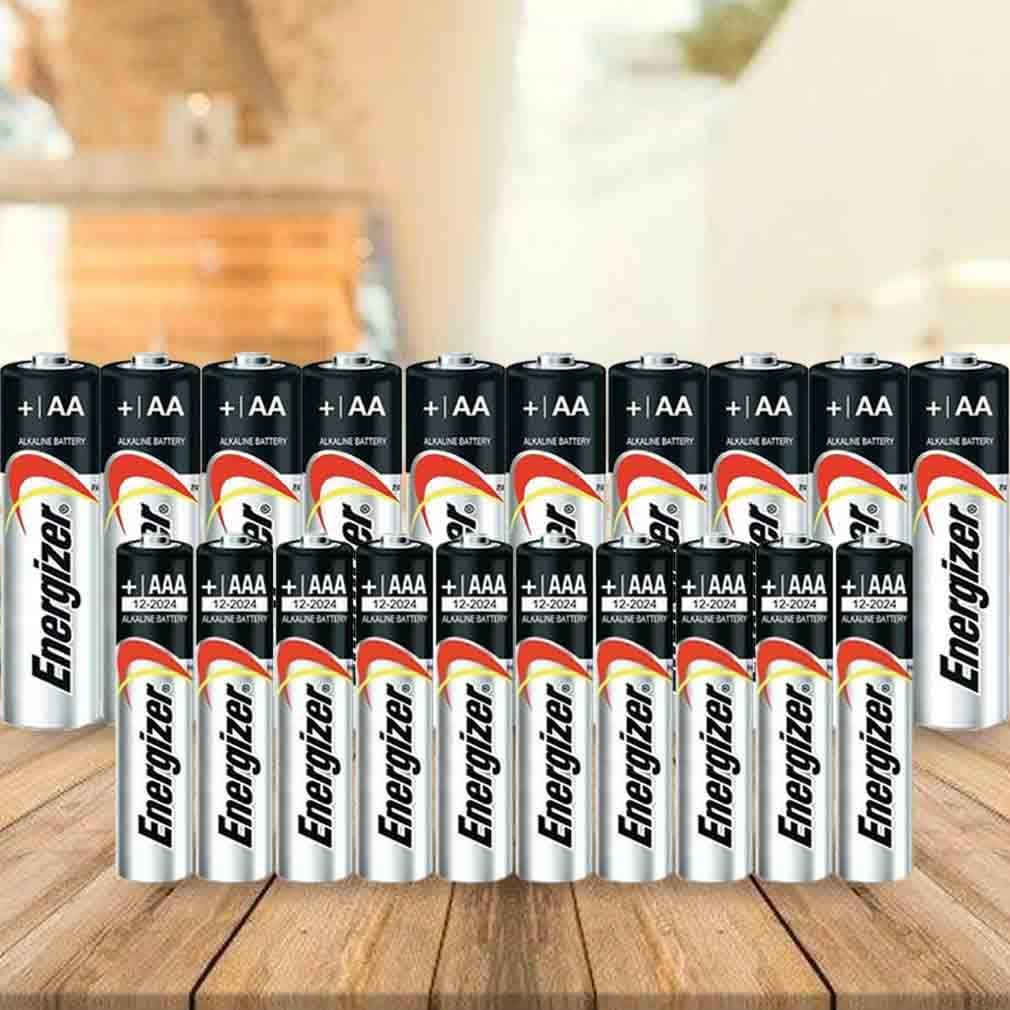 20-Pack: Energizer AA or AAA Max Alkaline Batteries Gadgets & Accessories - DailySale