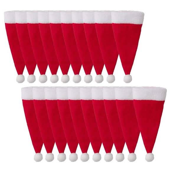 20-Piece: Christmas Santa Hat Silverware Storage Bag Holiday Decor & Apparel - DailySale