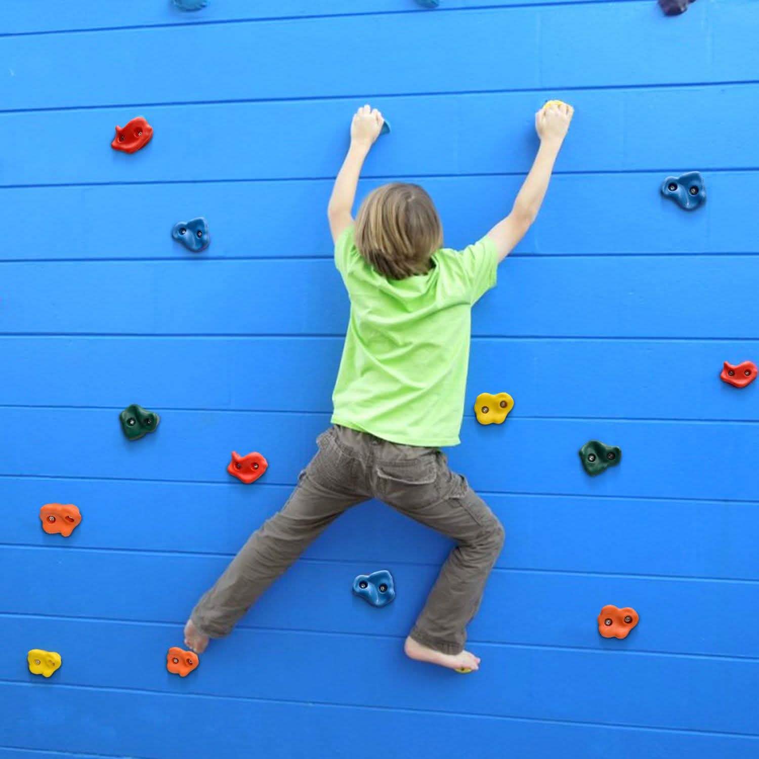 20-Piece: Climbing Wall Holds Indoor Outdoor Playground Set Toys & Games - DailySale