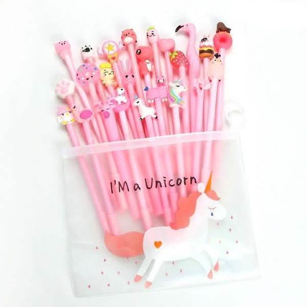 20-Piece: Cute Gel Cartoon Pen Set Art & Craft Supplies - DailySale