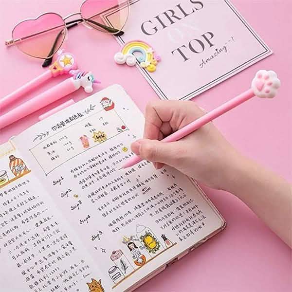 20-Piece: Cute Gel Cartoon Pen Set Art & Craft Supplies - DailySale