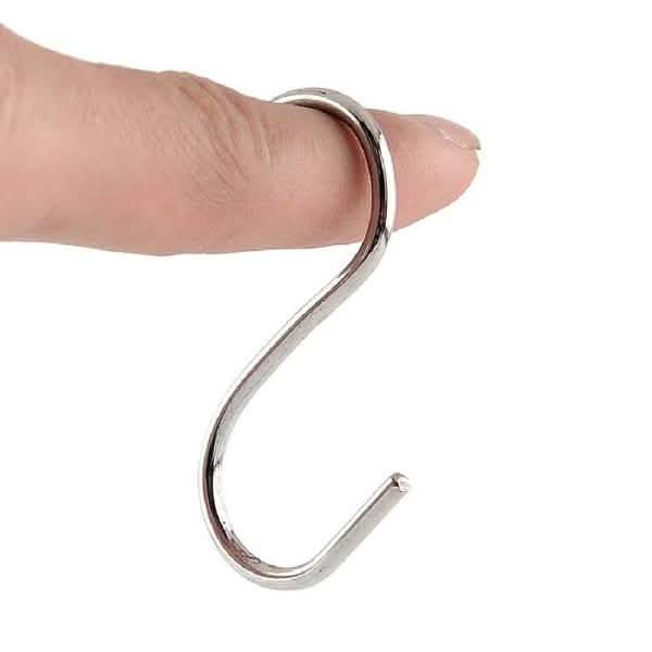 20-Piece: Household Holder Kitchen Stainless Steel S Shaped Hooks Kitchen & Dining - DailySale