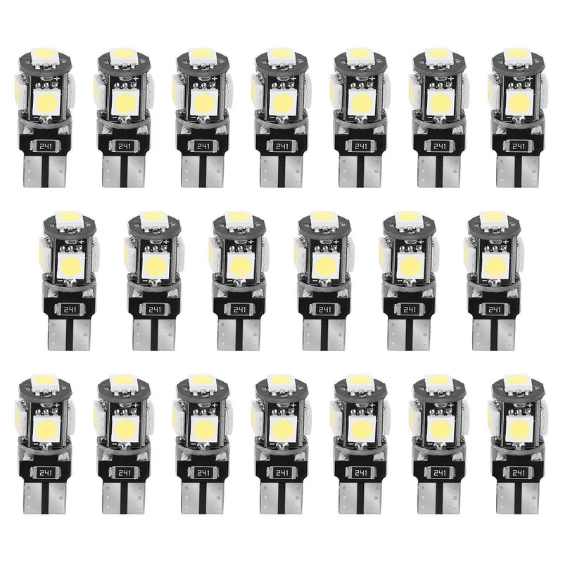 20-Piece: T10 SMD5050 LED Light Bulbs Automotive - DailySale