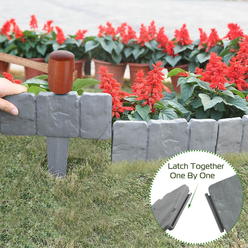 20-Pieces: Plastic Cobbled Stone Effect Garden & Patio - DailySale