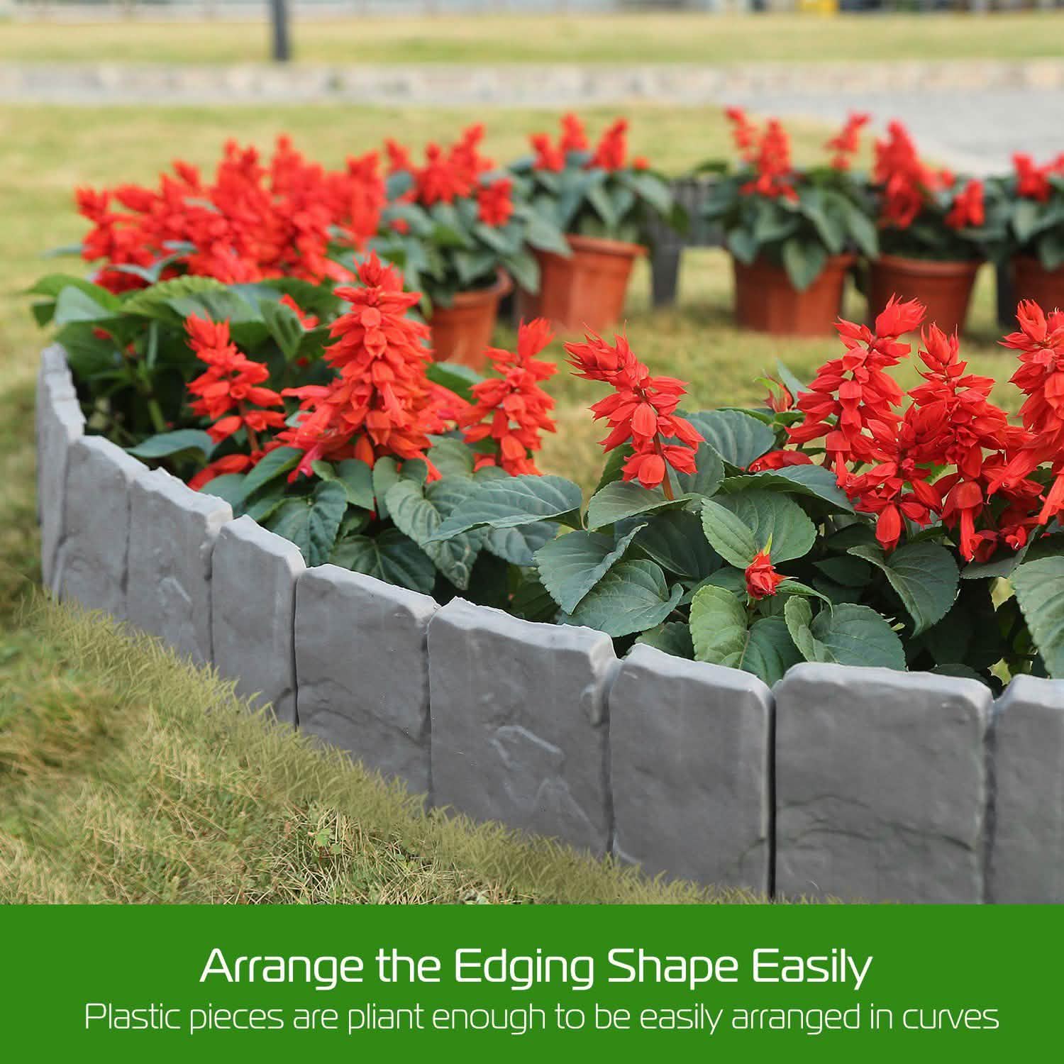 20-Pieces: Plastic Cobbled Stone Effect Garden & Patio - DailySale