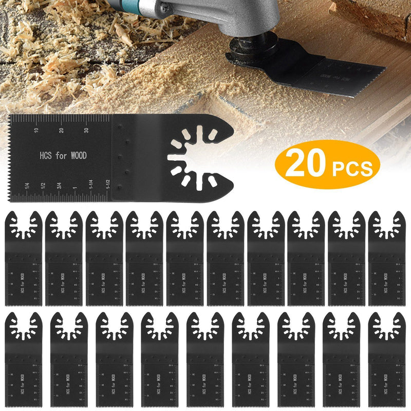 20-Pieces Set: Saw Blade Metal Oscillating Multitool Cutter Fit Home Improvement - DailySale