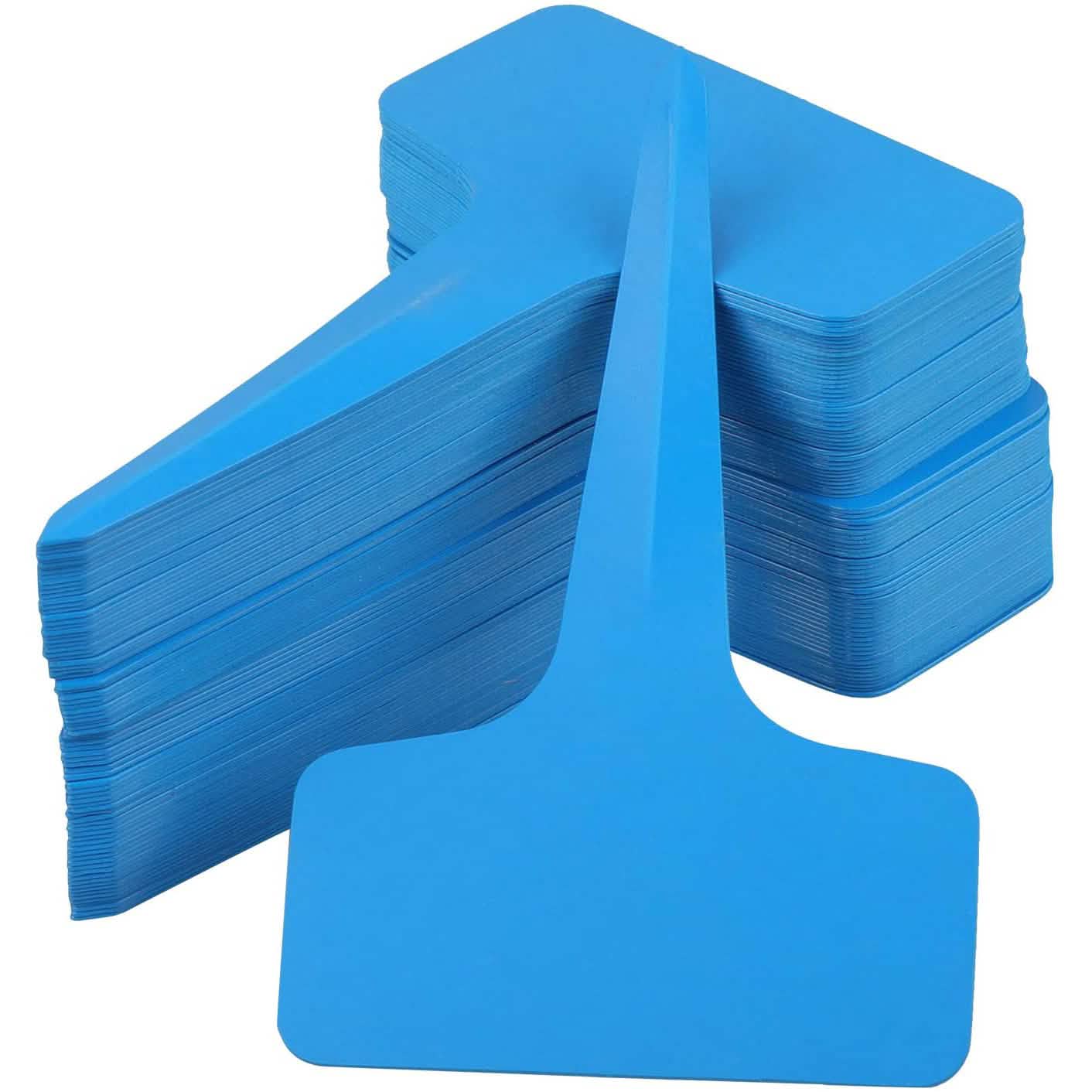 200-Piece: Plastic Plant T-Type Tags Nursery Garden Labels Garden & Patio Blue - DailySale