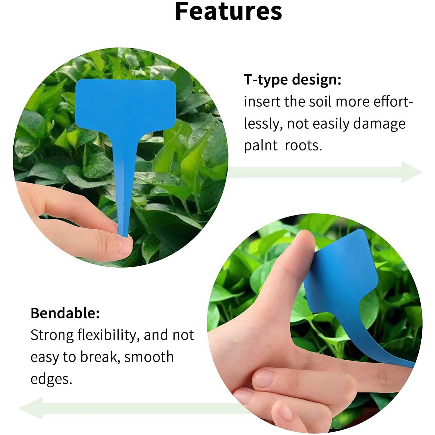 200-Piece: Plastic Plant T-Type Tags Nursery Garden Labels Garden & Patio - DailySale
