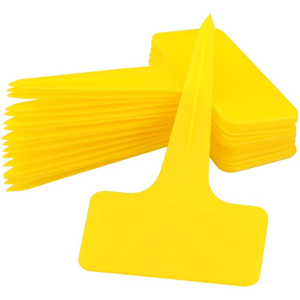 200-Piece: Plastic Plant T-Type Tags Nursery Garden Labels Garden & Patio Gold - DailySale